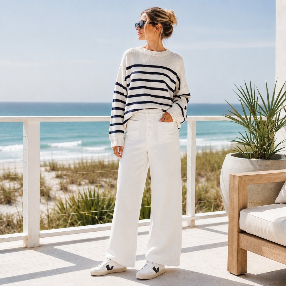 Halara XL White High Waisted Straight Leg Fleece Pants NWT Pockets Athleisure